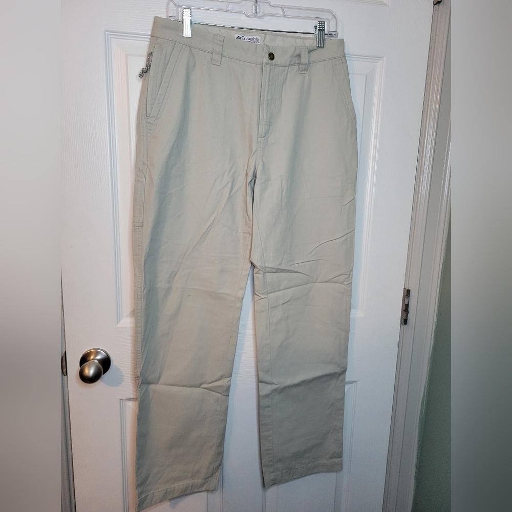 Columbia Pants Size 10 Active Outdoor Tan Button Zipper